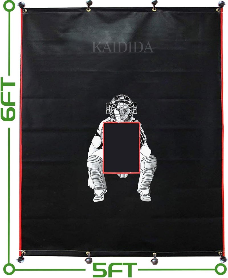 KAIDIDA Baseball Backstop Baseball Rubber Backstop for Batting Cage Indoor Softball Backstop Batting Cage Backstop Mat Backstop - Image 2